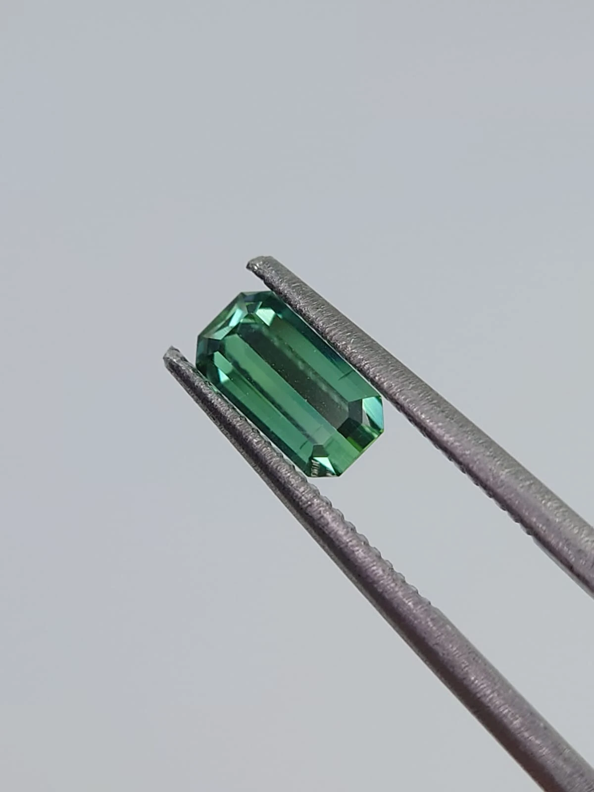 0.48ct Natural Green Tourmaline Emerald Shape Loose Gemstone from Afghanistan — view 3